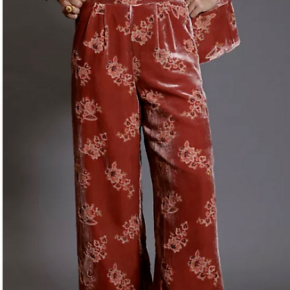 NWT Anthropologie Hutch floral burnout pants - Picture 3 of 5